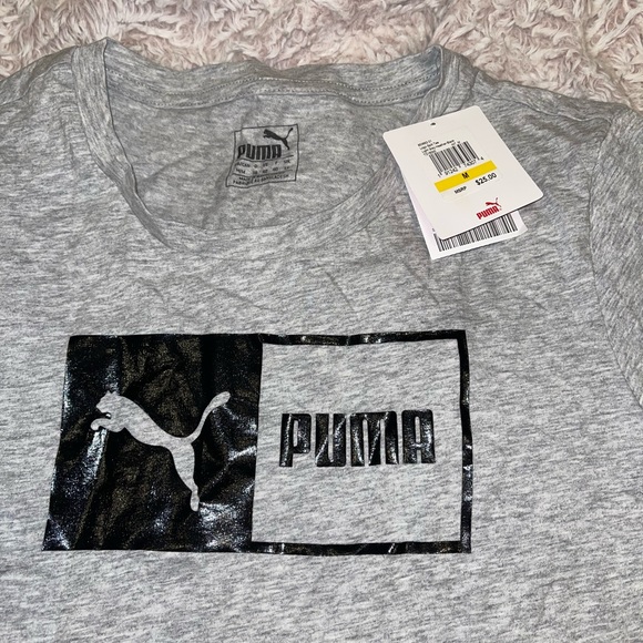 NWT grey puma t shirt size medium - Picture 3 of 4